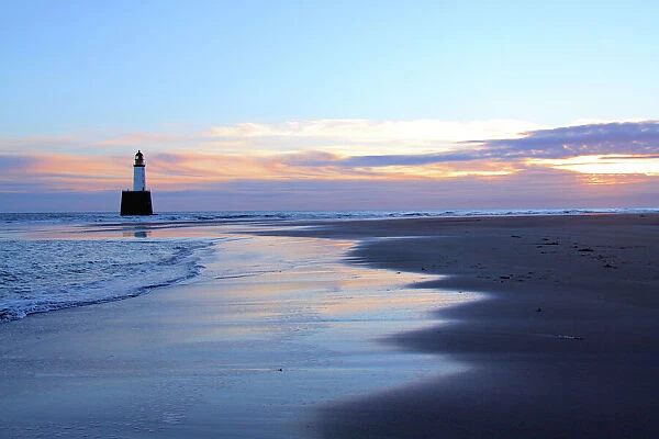 Sunrise at Rattray Head Lighthouse, north-east Scotland, January 2014