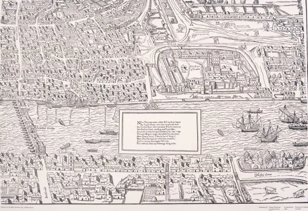 Agas Map of London, c1561