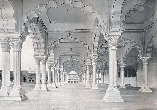 Agra. The Dewan-i-am, or Hall of Public Audience, c1910. Creator: Unknown