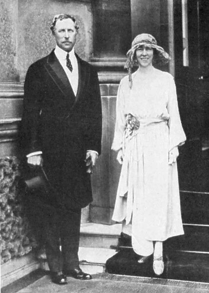 Albert I (1875-1934), King of the Belgians from 1909, with his consort, Queen Elisabeth