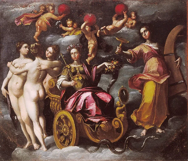 Allegoria del Buon Governo (Allegory of the good Govern), 1592-1593. Creator: Venturini, Gaspare (active 1576-1593)