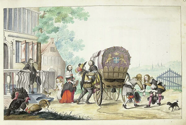 Arrival at a country house, 1661. Creator: Gesina ter Borch