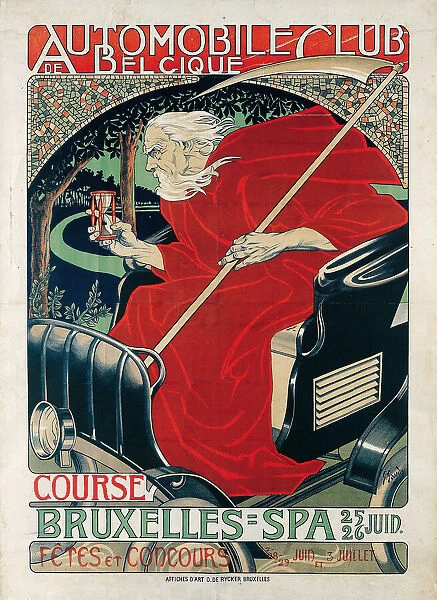 Automobile Club Belgique. Course Bruxelles - Spa, 1898. Creator: Gaudy