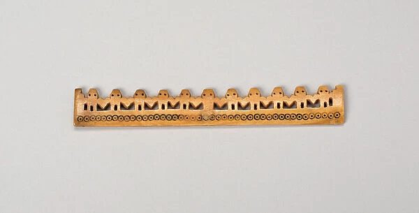 Balance-Beam Scale with Row of Cut-Out Figures and Incised Circles, A. D. 500  /  800