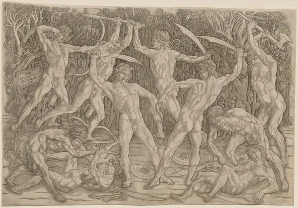 Battle of the Nudes, 1470s-80s Our beautiful Wall Art and Photo Gifts include Framed Prints