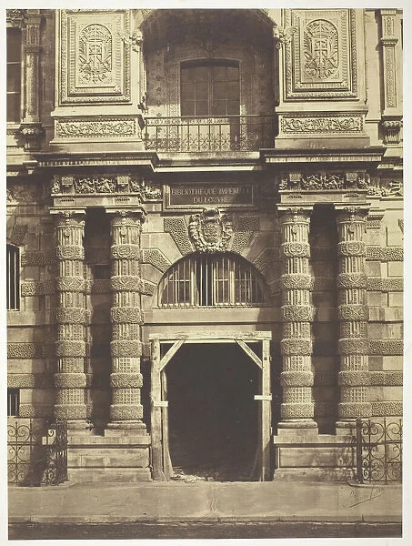 Bibliothèque Imperial du Louvre, Paris, 1854. Creators: Bisson Frères
