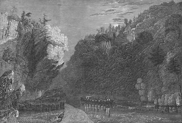 Bluff on the Erie Canal, Near Little Falls, 1883. Artist: G. Wyand