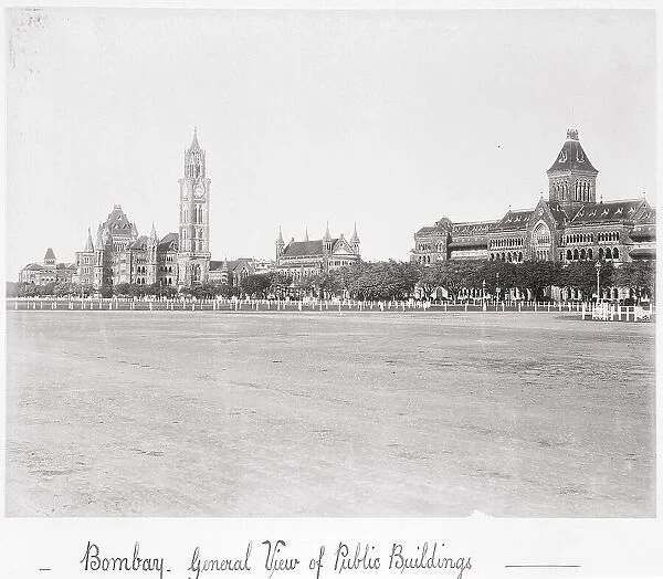 Bombay, General View of Public Buildings, Late 1860s. Creator: Samuel Bourne