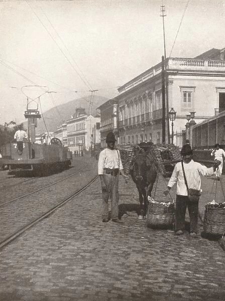 A Botafogo street scene, Rio, 1914