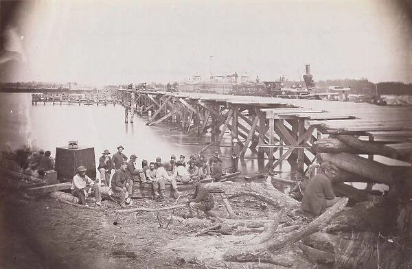 Bridge Across Pamunkey River, near White House, 1861-65. Creator: Tim O Sullivan