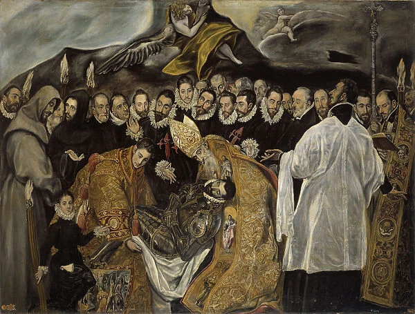 The Burial of the Count of Orgaz (lower part), ca 1625. Artist: El Greco, (Copy)