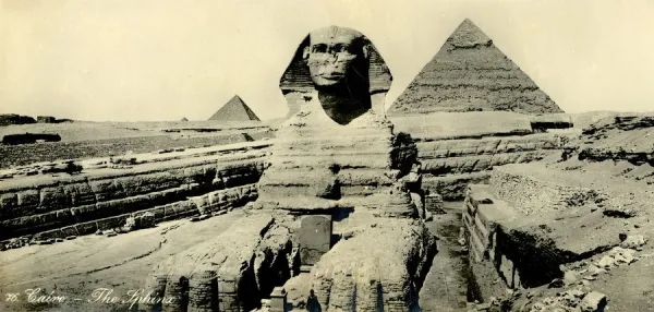 Cairo - The Sphinx, c1918-c1939. Creator: Unknown