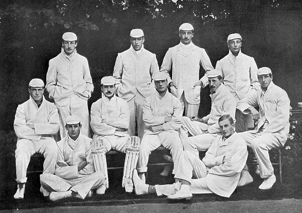 Cambridge University cricket XI, c1899. Artist: Stearn