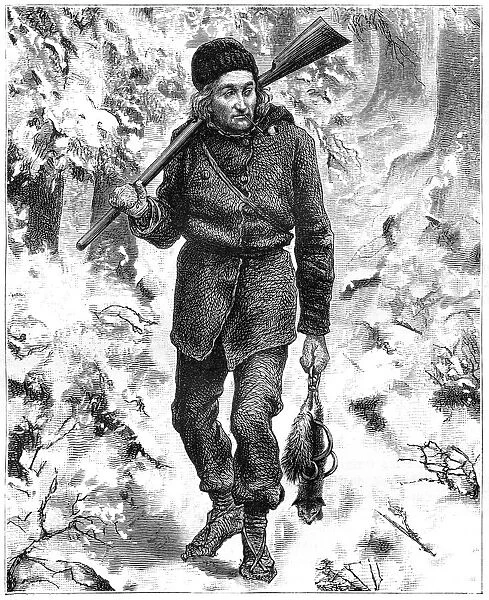 Canadian trapper, 19th century. Artist: Charles Edouard Delort