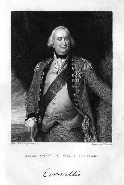Charles Cornwallis (1738-1805), 1st Marquess Cornwallis, 1839. Artist:s Freeman