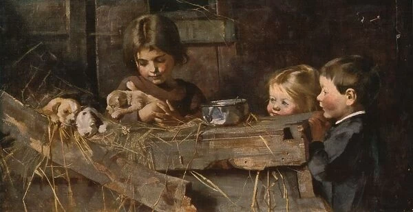 Childhoods Treasures, 1886, (c1930). Creator: Marianne Stokes