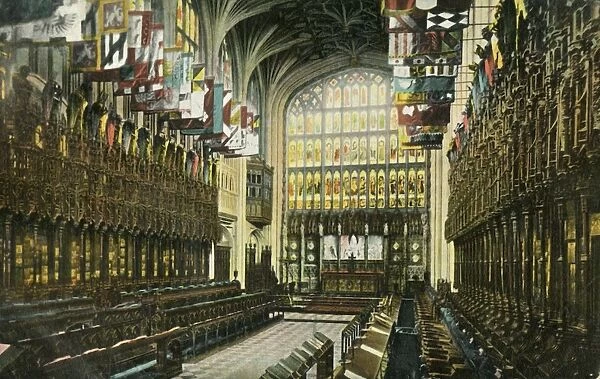 The Choir In St Georges Chapel Windsor Castle 1904