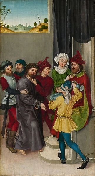 Christ before Pilate; The Resurrection. Creator: Ludwig Schongauer
