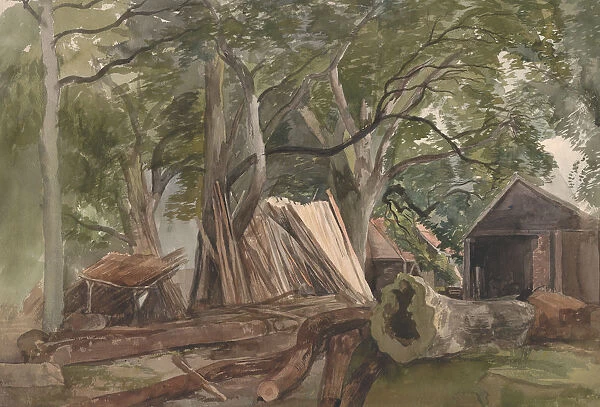 Clearing with a Lumber Mill, 1847 (?). Creator: John Middleton