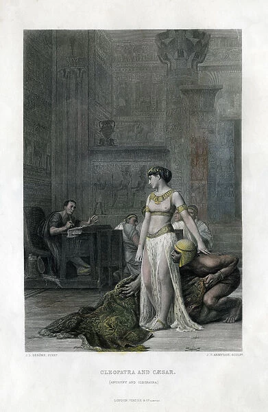 Cleopatra and Caesar (Anthony and Cleopatra), 19th century. Artist: JC Armytage