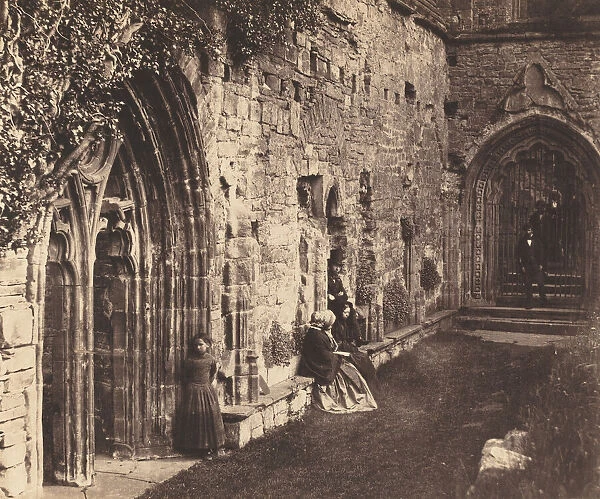 The Cloisters, Tintern Abbey, 1854. Creator: Roger Fenton