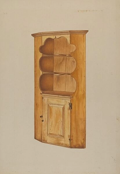 Corner Cupboard, c. 1938. Creator: Michael Riccitelli