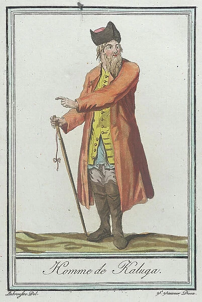 Costumes de Différents Pays, Homme de Kaluga, c1797. Creators: Jacques Grasset de Saint-Sauveur, LF Labrousse