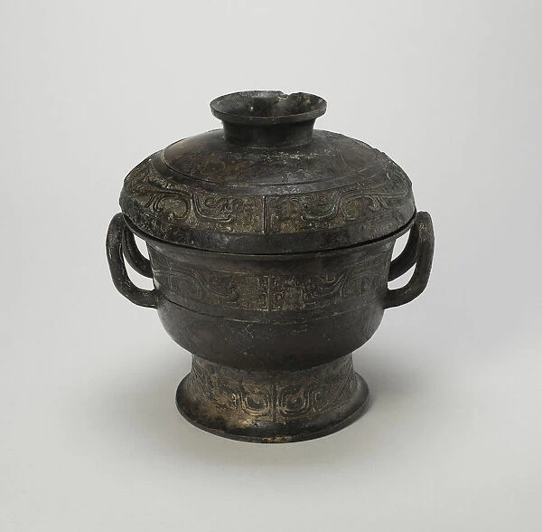 Covered Food Container, Western Zhou dynasty ( 1046-771 BC ), mid-10th century BC