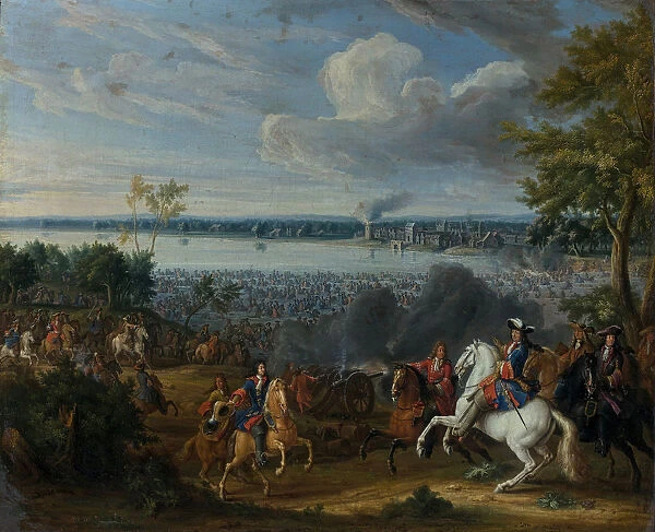 The crossing of the Rhine at Lobith, 12 June 1672. Creator: Martin, Pierre-Denis II (1663-1742)