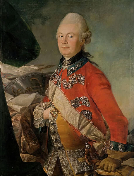 Danish officer of the Royal Guards of the Horse, (c1750s). Creator: Johan Horner