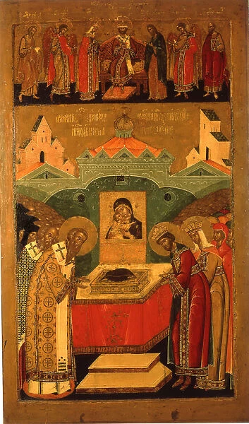 The Deposition of the Robe of the Mother of God, First Half of 17th century