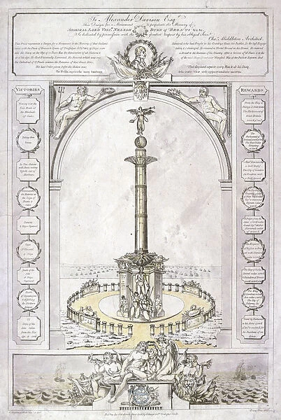 Design for a monument to Admiral Lord Nelson in the form of a column, 1806. Artist