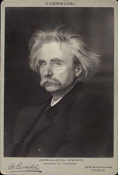 Edvard Grieg, Norwegian composer and pianist, late 19th or early 20th century. Artist