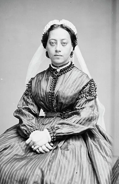 Emma, Queen of Sandwich Islands, between 1855 and 1865. Creator: Unknown