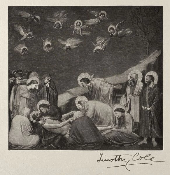 The Entombment, 1887. Creator: Timothy Cole (American, 1852-1931)