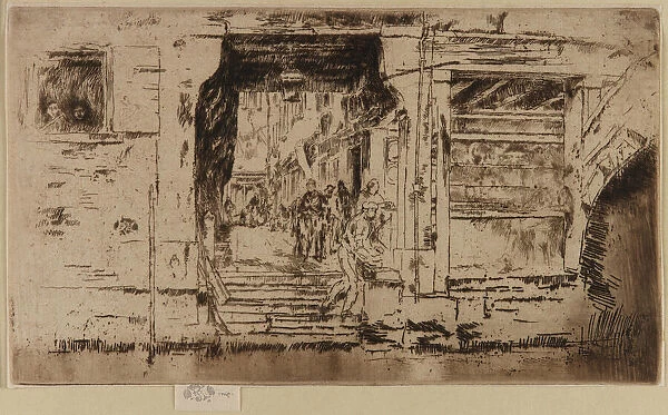 The Fish Shop, Venice, 1879-1880. Creator: James Abbott McNeill Whistler