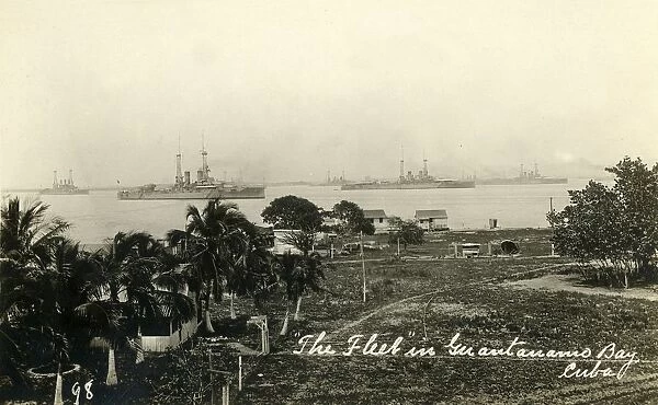 The Fleet in Guantanamo Bay, Cuba, c1919. Creator: Unknown