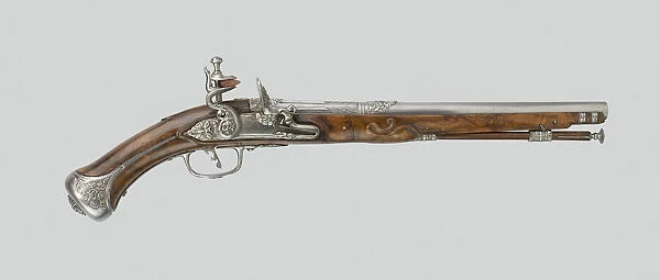 Flintlock Pistol, Italy, c. 1680. Creator: Unknown