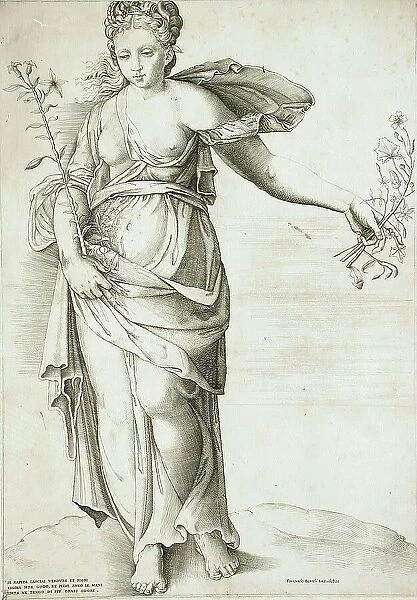 Flora, c1561. Creator: Enea Vico