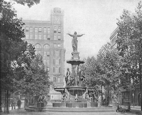 Fountain Square, Cincinnati, Ohio, USA, c1900. Creator: Unknown