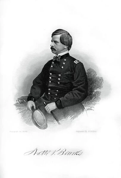 General Nathaniel Prentice Banks, American politician and soldier, 1862-1867. Artist: J Rogers