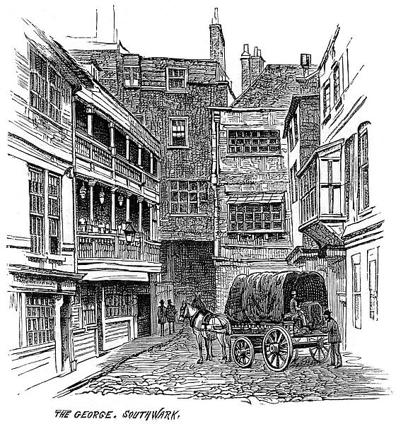 The George Inn, Southwark, London, 1887
