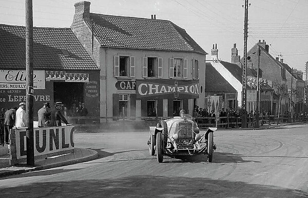 Georges Irat of Ernest Andre competing at the Boulogne Motor Week, France, 1928. Artist