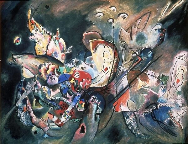 Gloomy. Composition Nr. 221, 1917. Artist: Kandinsky, Wassily Vasilyevich (1866-1944)
