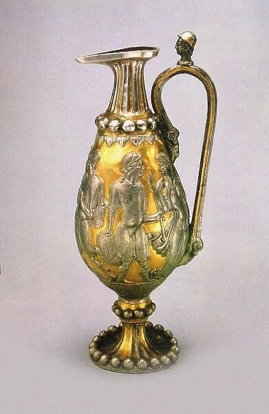 Gold and Silver Kettle, 569. Creator: Sassanian Art