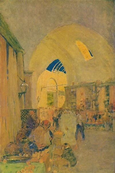 The Grand Bazaar in Constantinople, 1913. Artist: Jules Guerin