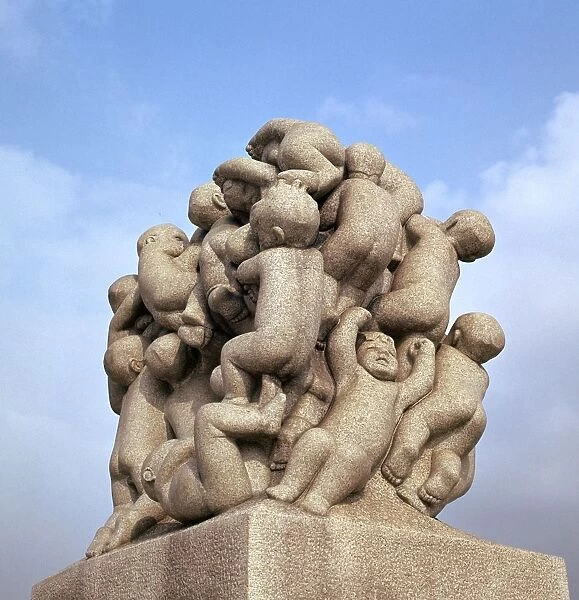 Granite sculpture from Vigeland Gardens in Oslo, 19th century