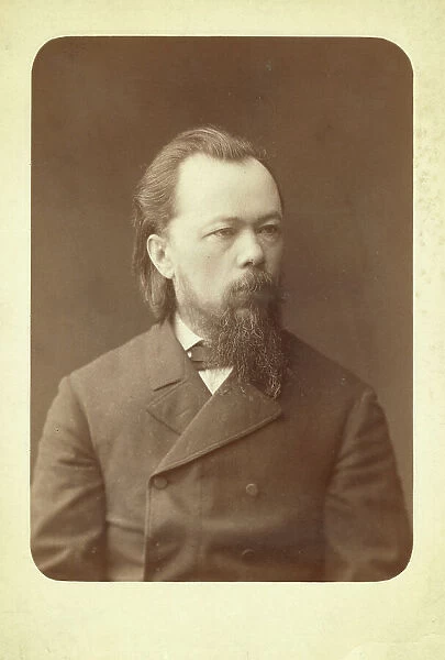 Half-length portrait of man, facing right, between 1880 and 1886. Creator: Unknown