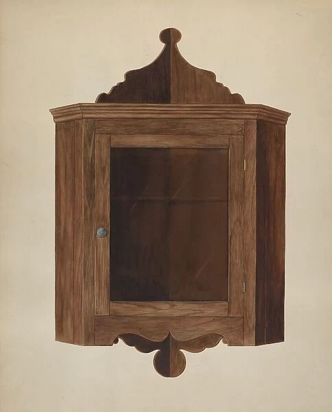 Hanging Corner Cupboard, c. 1938. Creator: Wilbur M Rice