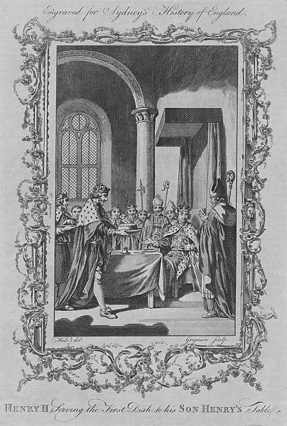 Henry II serving the first dish to his son Henrys table, 1773. Creator: Unknown